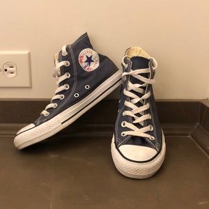 Navy All-Star Converse High tops